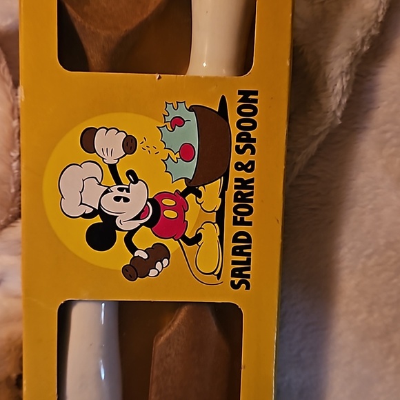 Vintage Salad Fork and Spoon Mickey - Picture 2 of 5